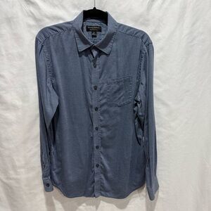 Banana Republic Medium Stretch Soft-Wash Textured Button Up Shirt Casual Smart